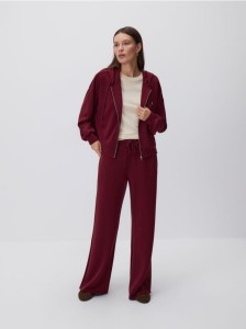 Oversizowa bluza - bordowy