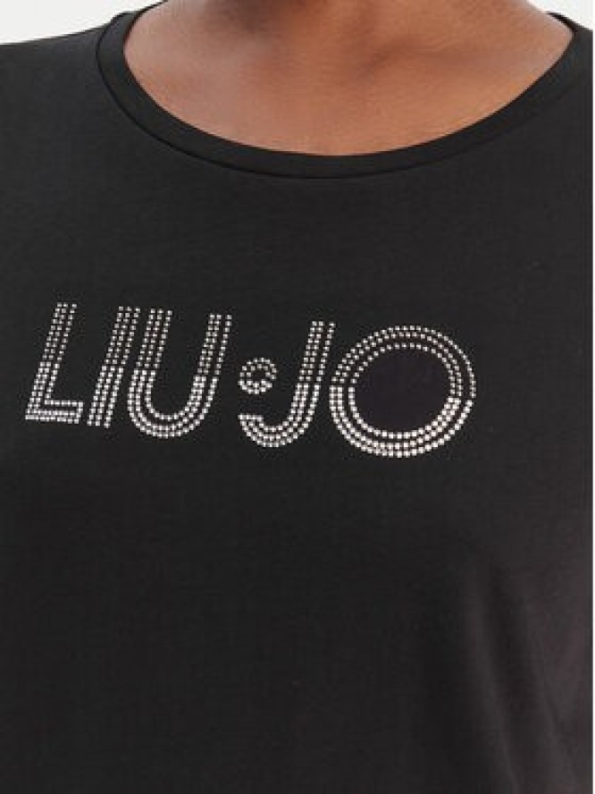 Liu Jo Sport T-Shirt TA6056 JS923 Czarny Regular Fit