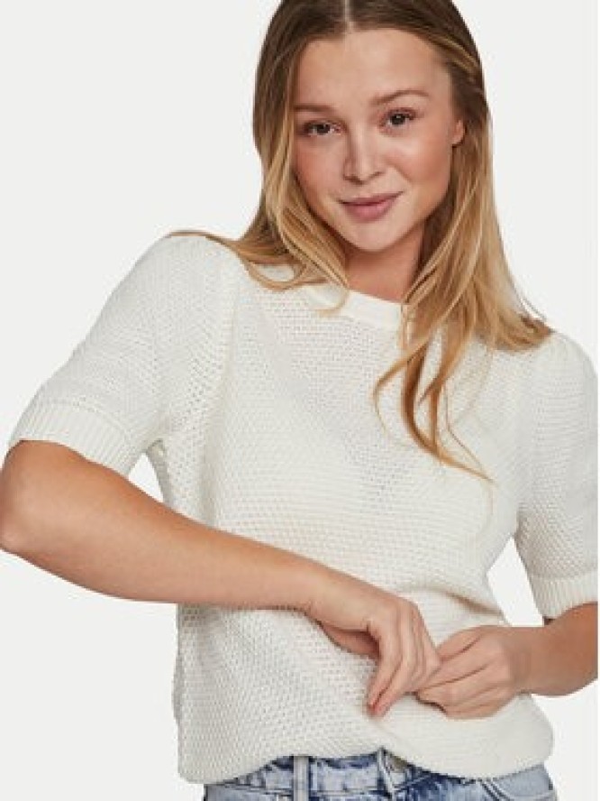Vila Sweter Dalo 14084421 Biały Regular Fit