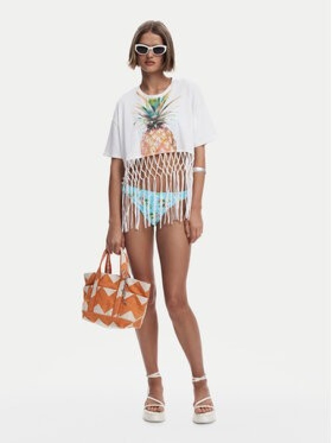 Desigual T-Shirt 25SWTKAN Écru Regular Fit