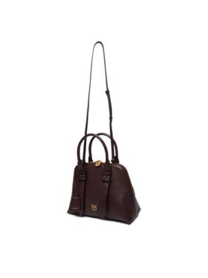 PINKO Torebka Bowling Bag Medium AI 25-26 PLTT 105906 A0QO Bordowy