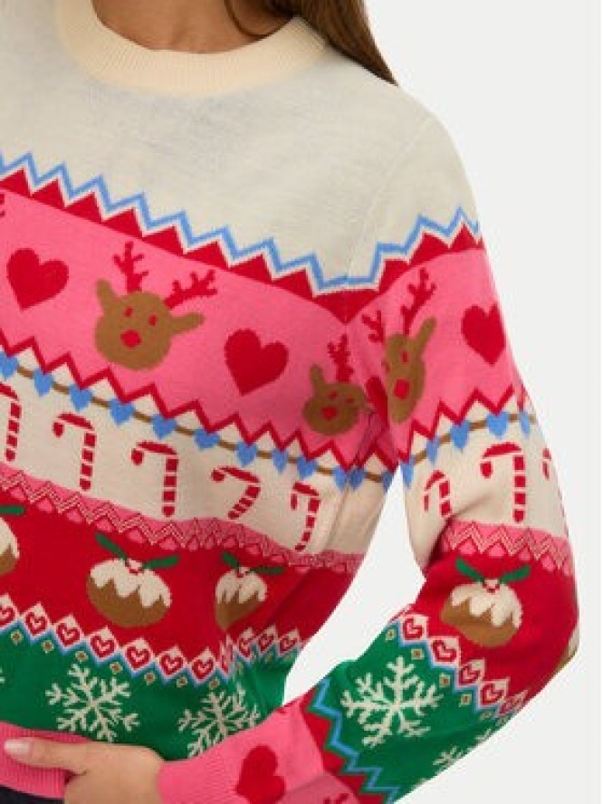 Vero Moda Sweter New Christmas 10334011 Kolorowy Regular Fit