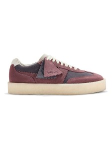 Clarks Skórzane sneakersy "Tor 80" w kolorze różowo-granatowym rozmiar: 41