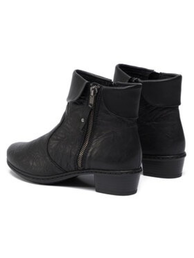 Rieker Botki Y07A8-01 Czarny