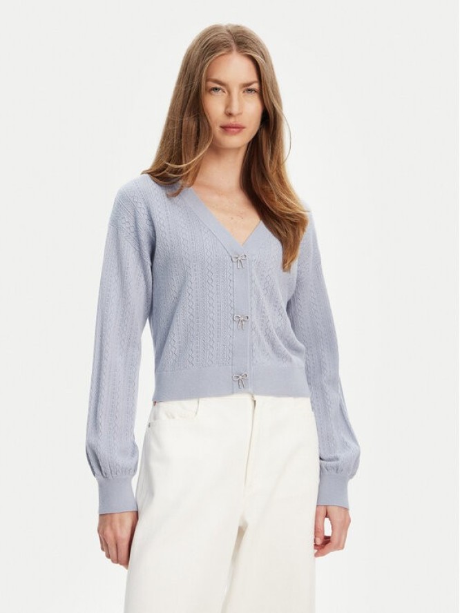 Guess Kardigan W5YR01 Z2ZK2 Niebieski Regular Fit