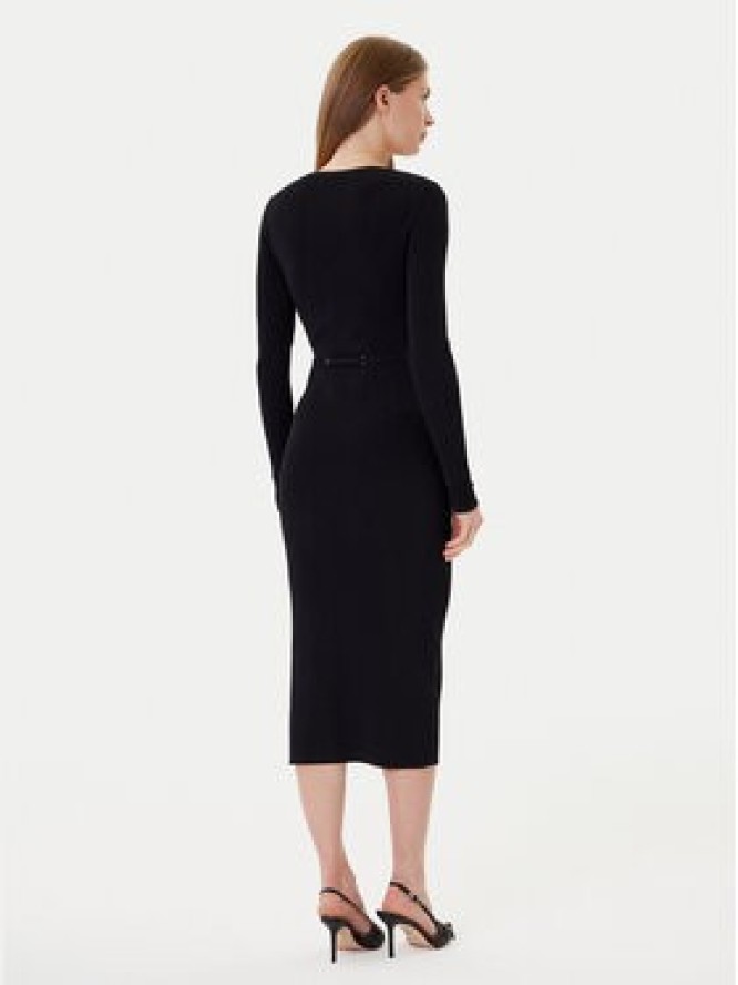 TWINSET Sukienka dzianinowa 252TP3352 Czarny Slim Fit