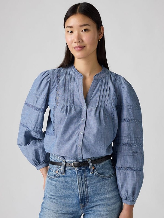 Levi's Bluzka dżinsowa w kolorze niebieskim rozmiar: S