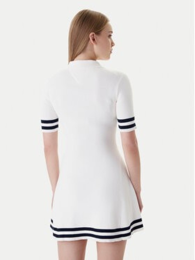 Tommy Jeans Sukienka dzianinowa DW0DW22106 Écru Slim Fit