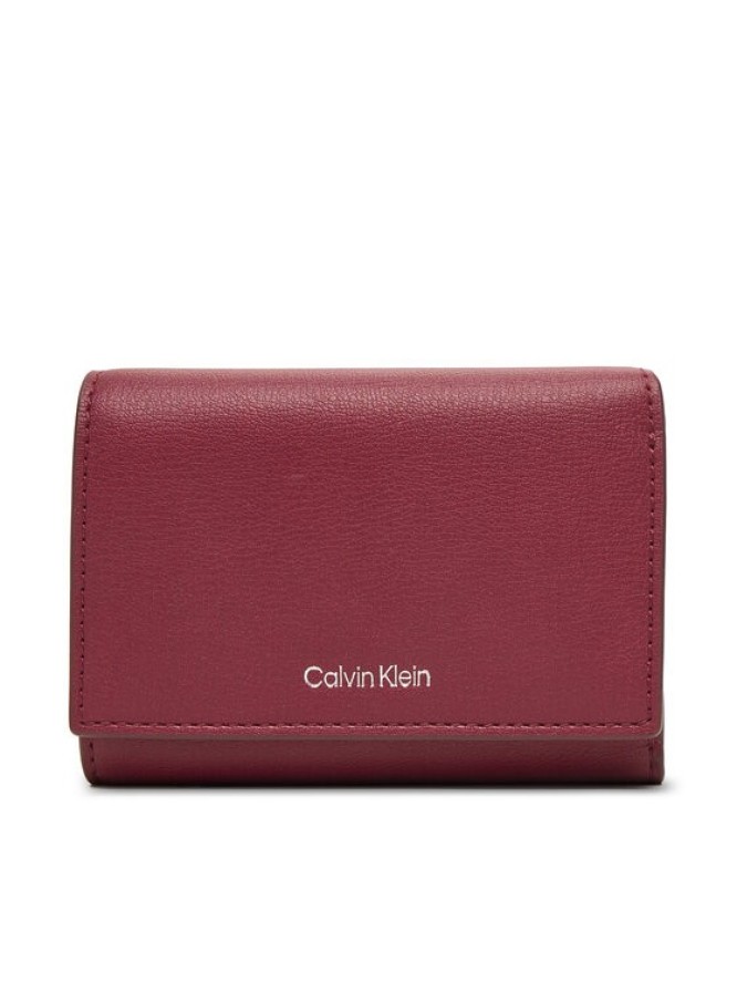Calvin Klein Portfel Foil Logo Trifold W/ Zip Pocket LV04F1117G Różowy