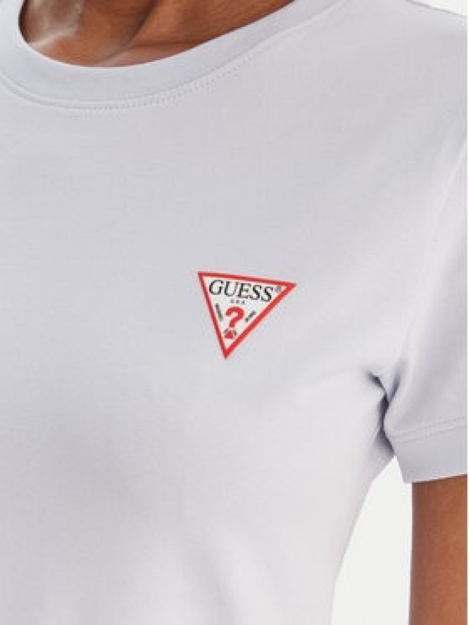 Guess T-Shirt W2YI44 J1314 Błękitny Regular Fit