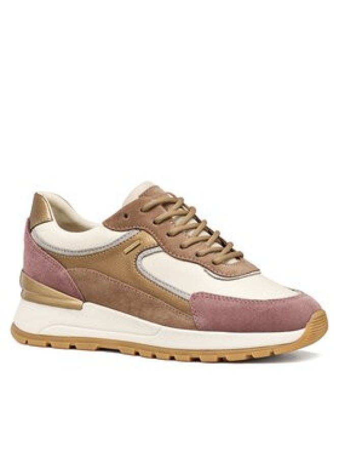 Geox Sneakersy D Desya B Abx D563LB 8522 C1SD6 Kremowy