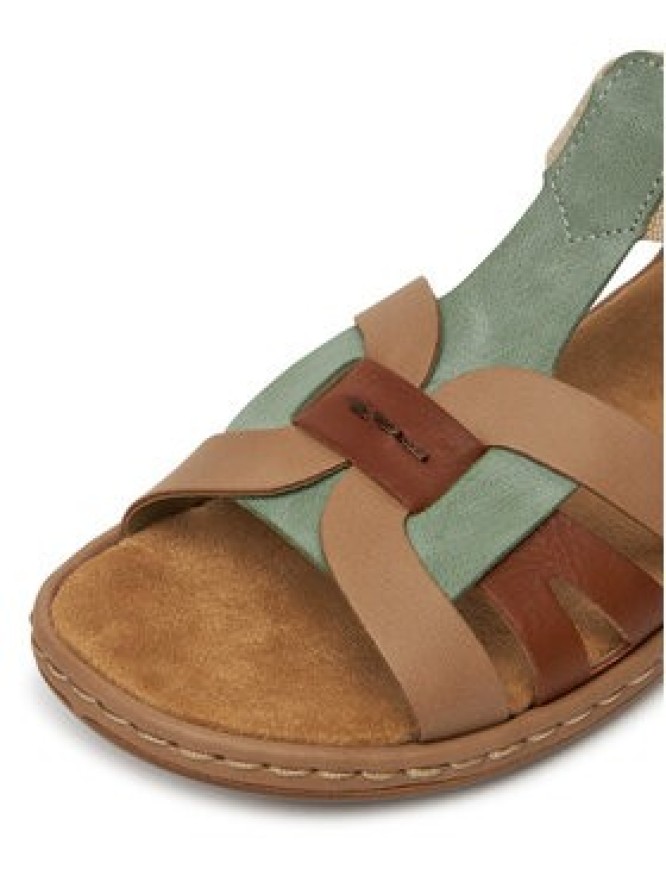 Rieker Sandały 65918-52 Zielony