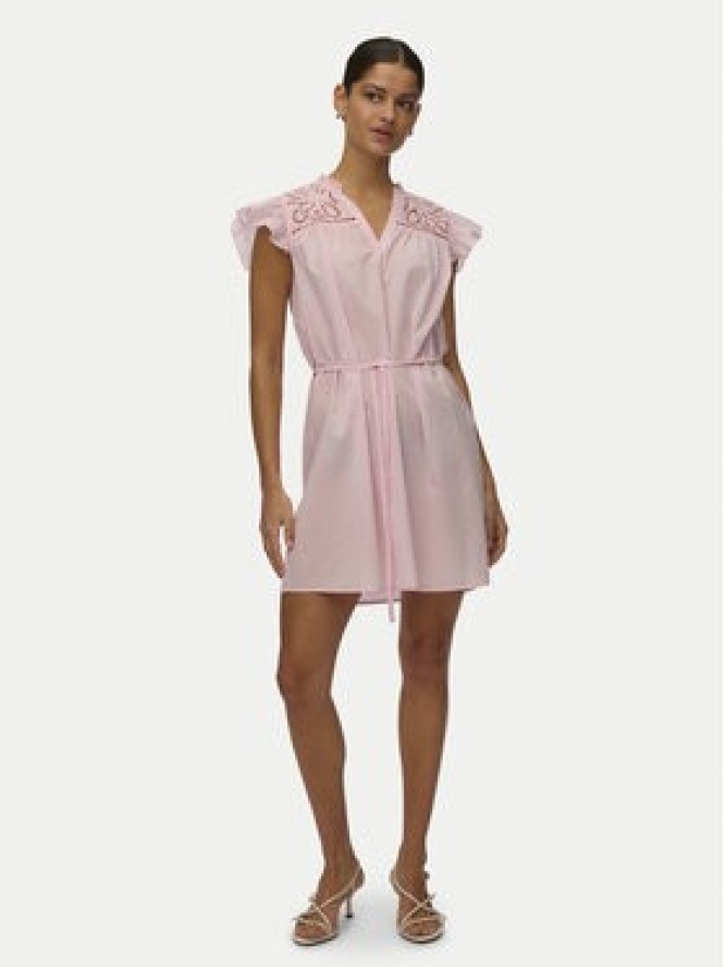 Vero Moda Sukienka letnia Line 10346970 Różowy jasny Oversize