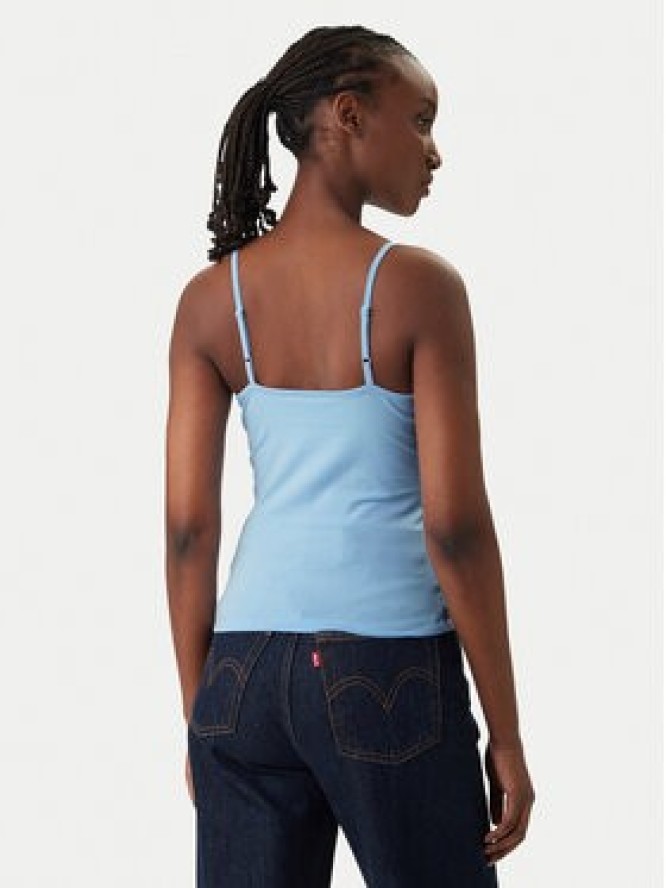 Tommy Jeans Top Essential DW0DW20675 Błękitny Slim Fit