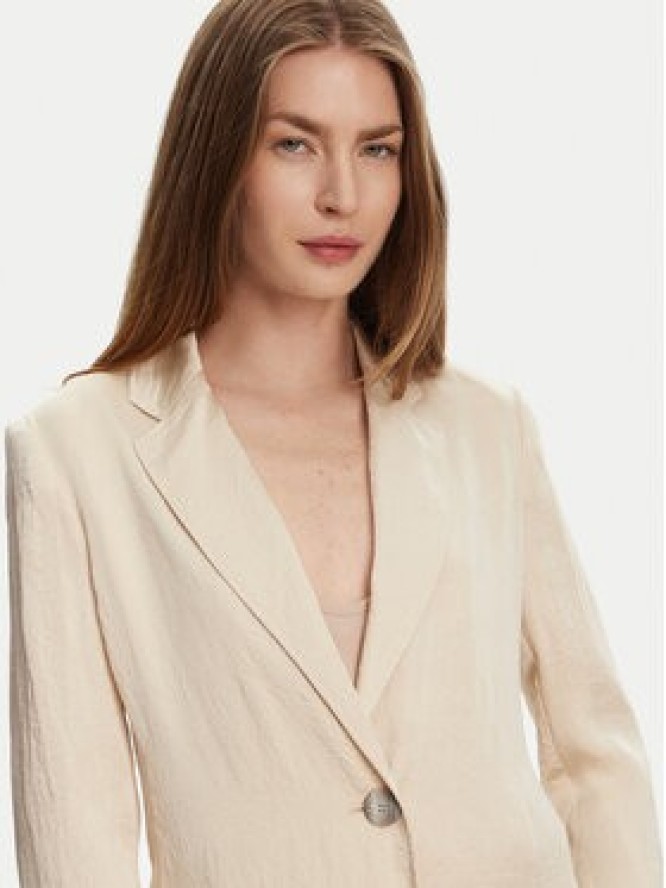 Marella Marynarka Selz 2513041085 Écru Regular Fit