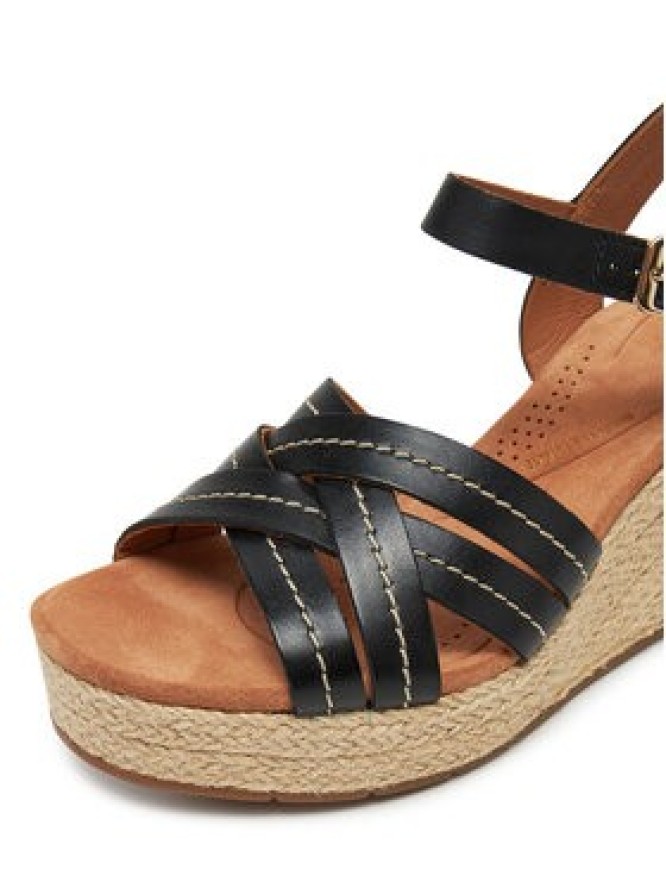 Clarks Espadryle Sabina Strap 26181462 Czarny