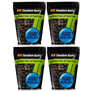 Kulki proteinowe Carp Food Boilies 18mm/1kg Czarny Halibut x 4 szt