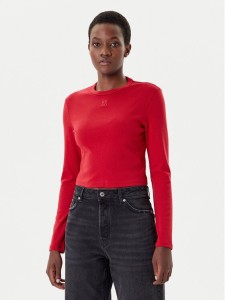 HUGO Bluzka Dafilomena_3 50518378 Czerwony Slim Fit
