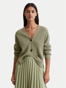 Marc O'Polo Kardigan 506 6059 61069 Zielony Relaxed Fit