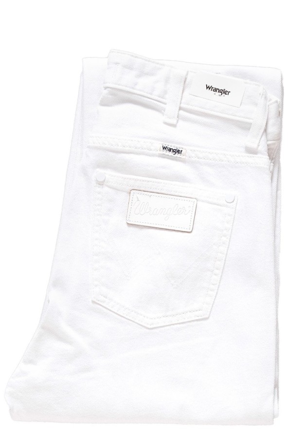 DAMSKIE SPODNIE JEANSOWE WRANGLER RETRO STRAIGHT WHITE DESTROYED W238DM13H 112127869