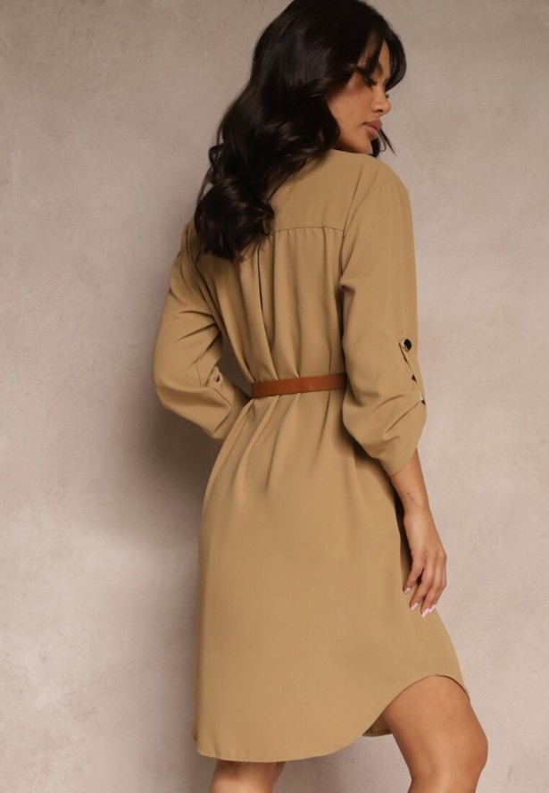 Ciemnobeżowa Sukienka Iylah