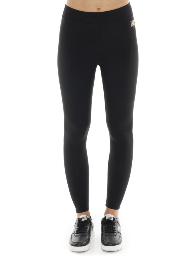 Legginsy damskie Leone 1947 Gold Studs z elastycznego nylonu ze złotym logo