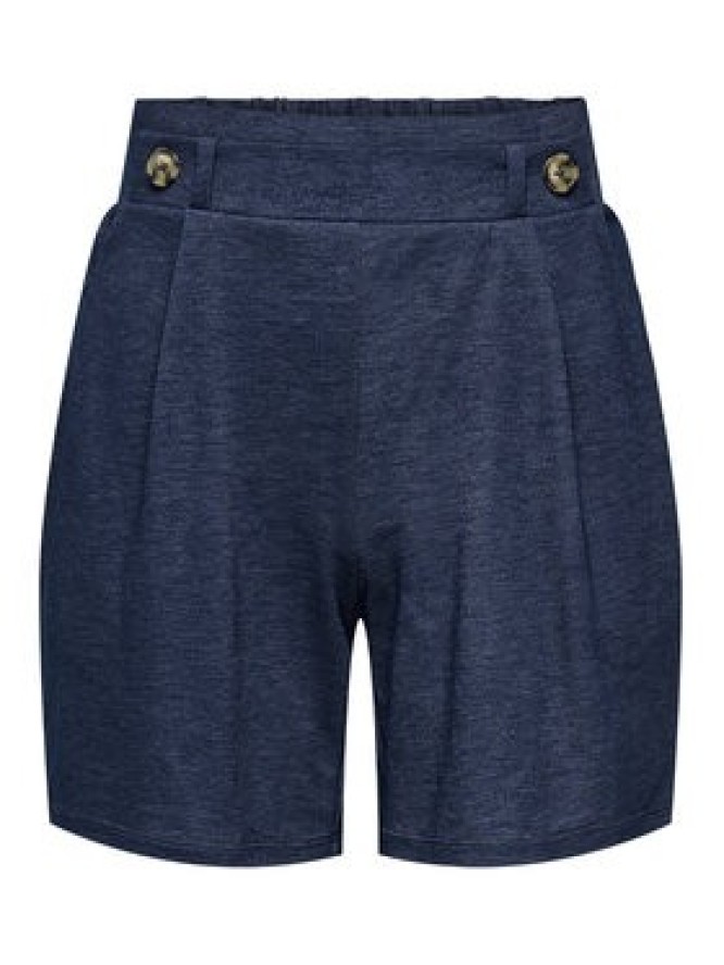 JDY Szorty materiałowe Birdie Geggo 15320995 Granatowy Regular Fit