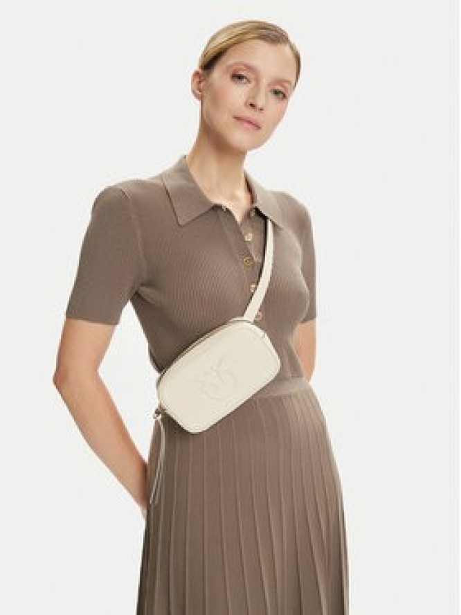 PINKO Torebka Pelle Bottalata AI 25-26 PCPL 105354 A29Q Écru