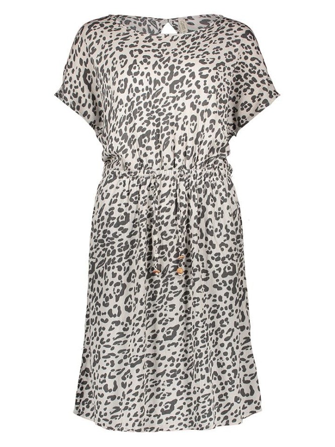 Eight2Nine Sukienka w kolorze kremowo-czarnym rozmiar: S