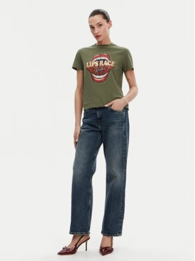 PINKO T-Shirt Trapani 105050 A2D8 Khaki Regular Fit