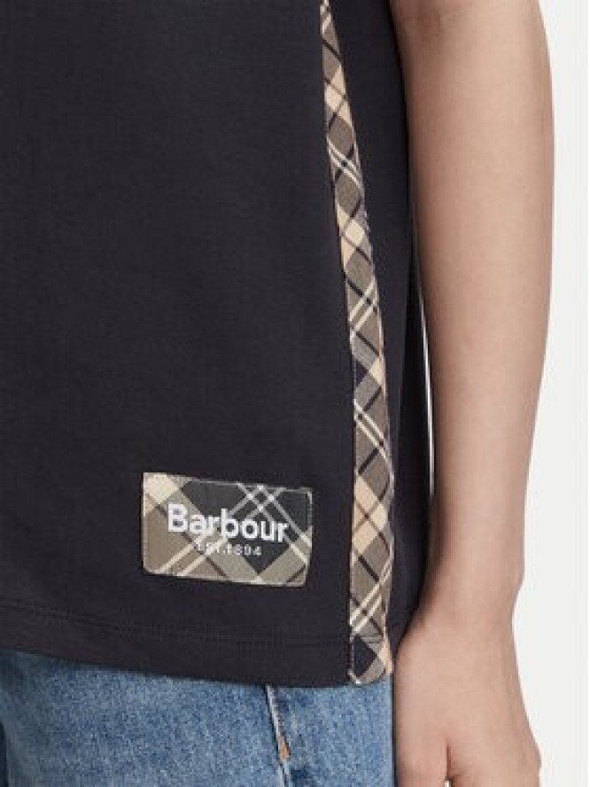 Barbour T-Shirt Fawne LML0938NY99 Granatowy Regular Fit