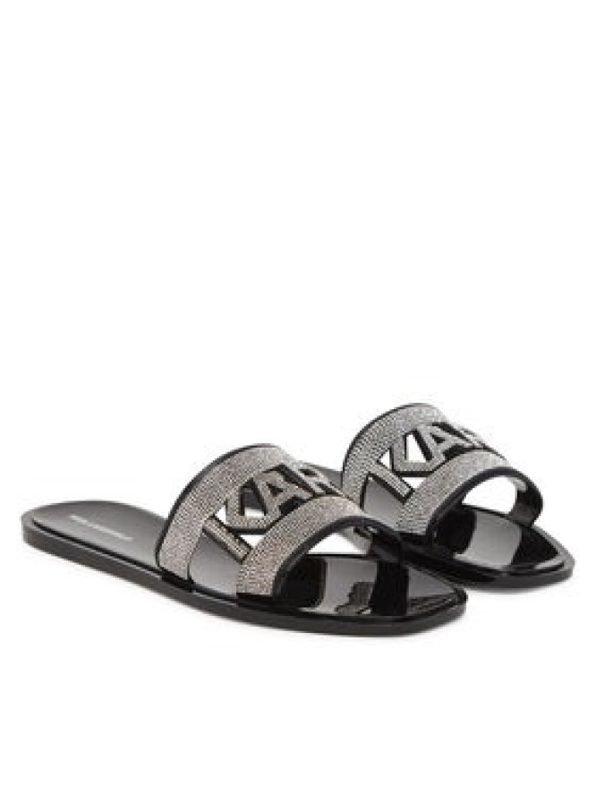 KARL LAGERFELD Klapki Jelly III KL80005S Czarny