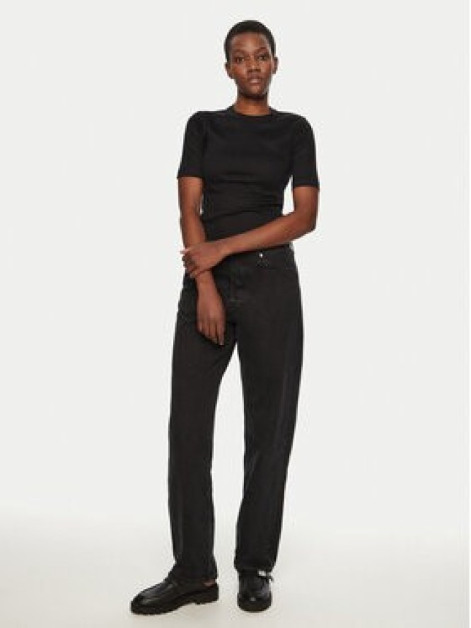 IVY OAK T-Shirt Kristin IO1100X2351 Czarny Slim Fit