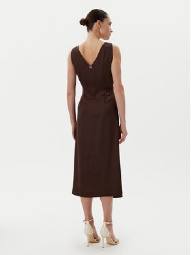 Rinascimento Sukienka koktajlowa CFC0122928003 Brązowy Regular Fit