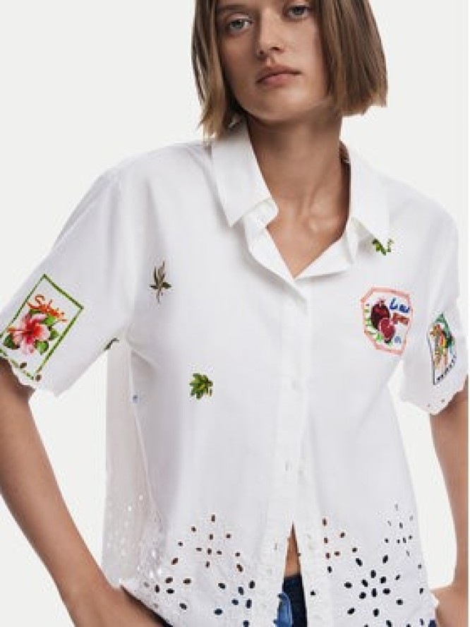 Desigual Koszula Afrodita 25SWCW17 Biały Regular Fit