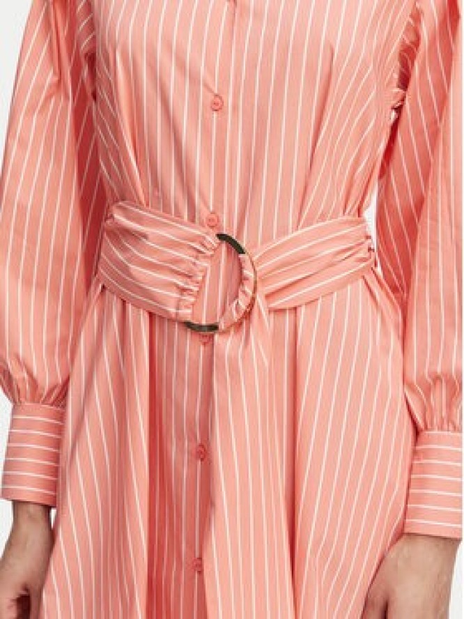 LOLA CASADEMUNT Sukienka koszulowa MS2616039 Koralowy Regular Fit