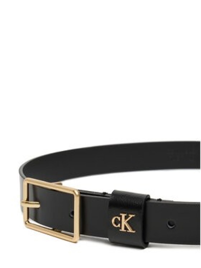 Calvin Klein Pasek Damski Square Buckle Ck Loop 25Mm LV04F7050G Czarny