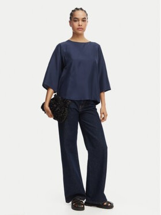 Weekend Max Mara Bluzka Fastoso 2615941032 Granatowy Relaxed Fit