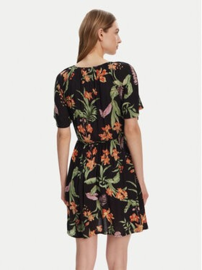 Roxy Sukienka letnia ERJWD03869 Czarny Regular Fit