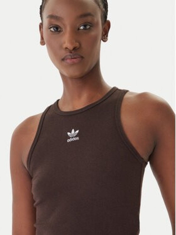 adidas Top Essentials KD3821 Brązowy Slim Fit