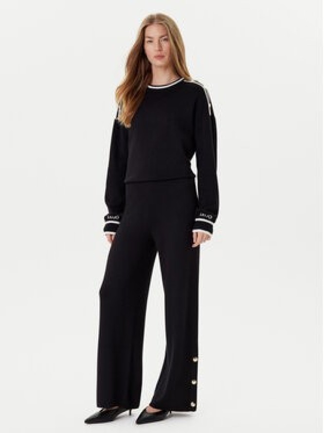 Liu Jo Spodnie dzianinowe TF5252 MS59L Czarny Regular Fit