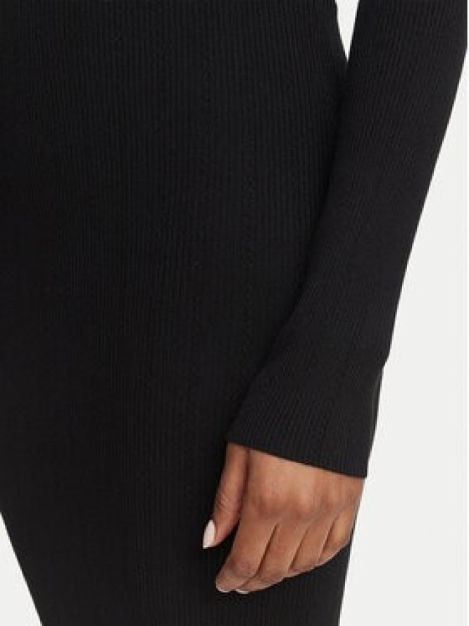 Elisabetta Franchi Sukienka dzianinowa AM-08B-66E2-V380 Czarny Slim Fit