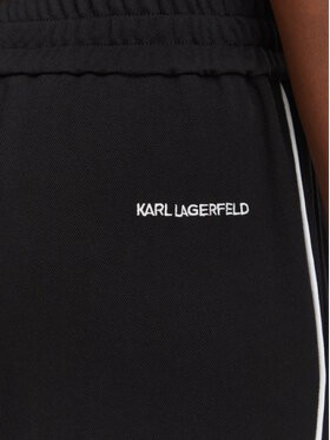 KARL LAGERFELD Spodnie dresowe B3W10045 Czarny Regular Fit