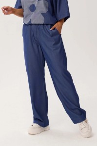 Denimowe spodnie na gumce z kieszeniami OVERSIZE PLUS SIZE XXL