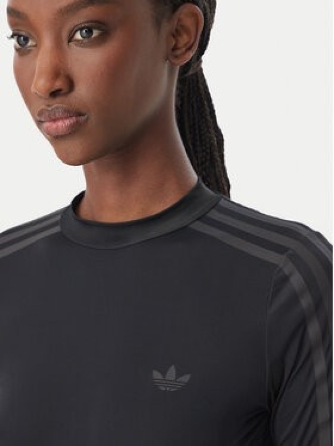 adidas Bluzka Adiluna Season 2 X Jennie Sheer Long Sleeve Long-Sleeve Top LD8931 Czarny Regular Fit
