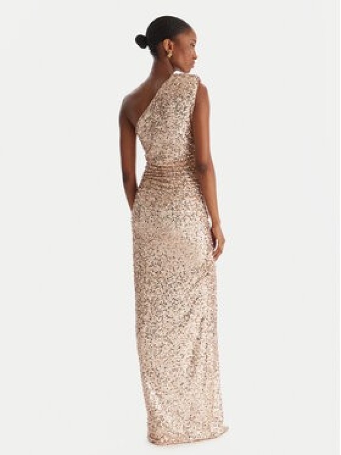 ACCESS FASHION Sukienka wieczorowa 54-3354-612 Brązowy Slim Fit