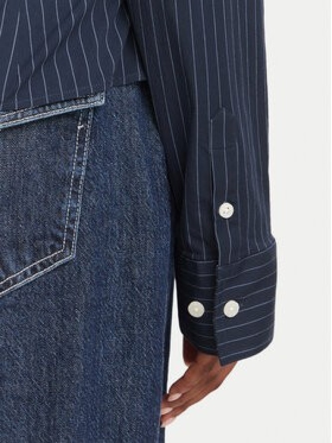 Guess Jeans Koszula W6YH11 W2835 Granatowy Slim Fit