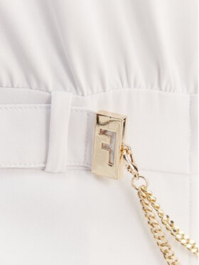 Fracomina Sukienka koktajlowa FS25SD1001W47601 Biały Regular Fit