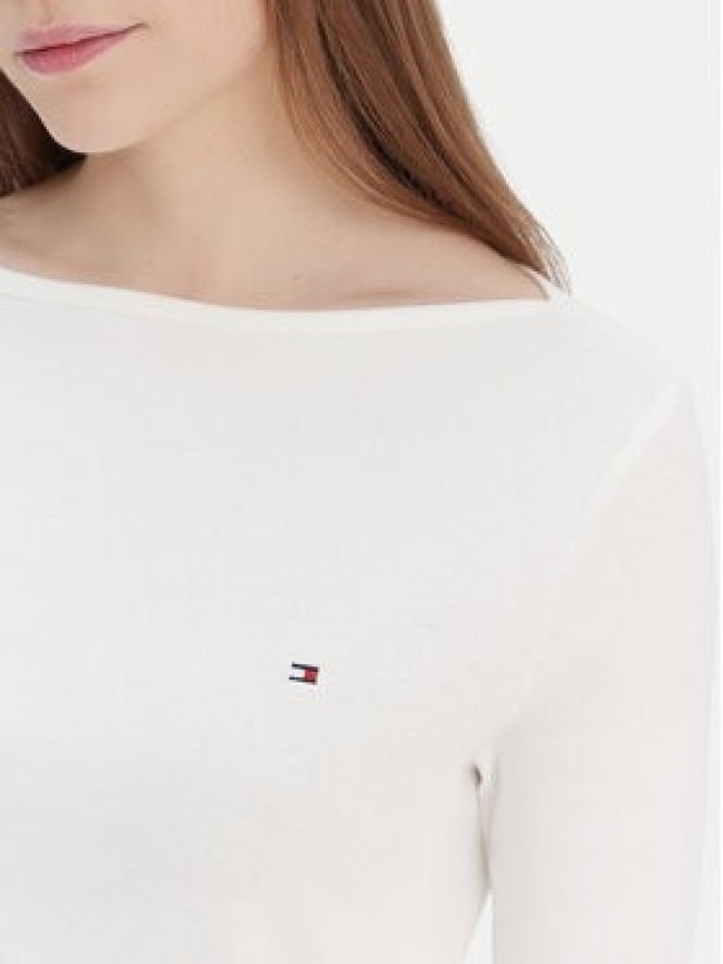 Tommy Hilfiger Bluzka New Cody WW0WW40589 Écru Slim Fit