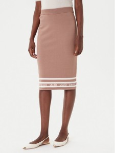 Liu Jo Sport Spódnica ołówkowa TF5217 MS63L Brązowy Regular Fit